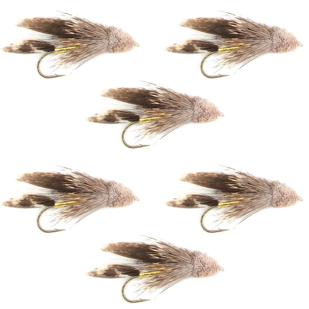 Muddler Minnow Streamer Fly - 6 Flies Size 10
