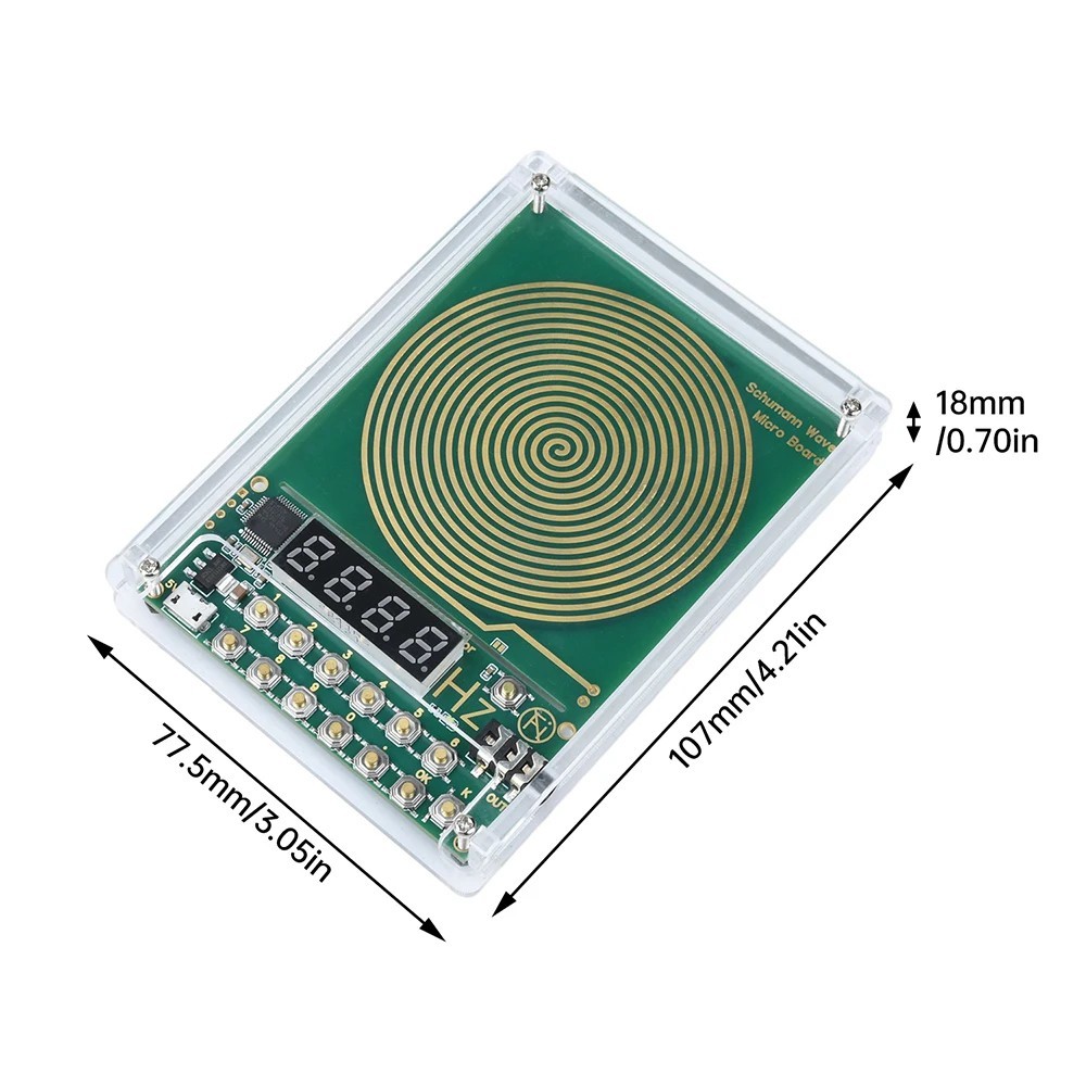 For Schumann Wave Generator Pulse Sine Frequency+Audio Output Connector+Case