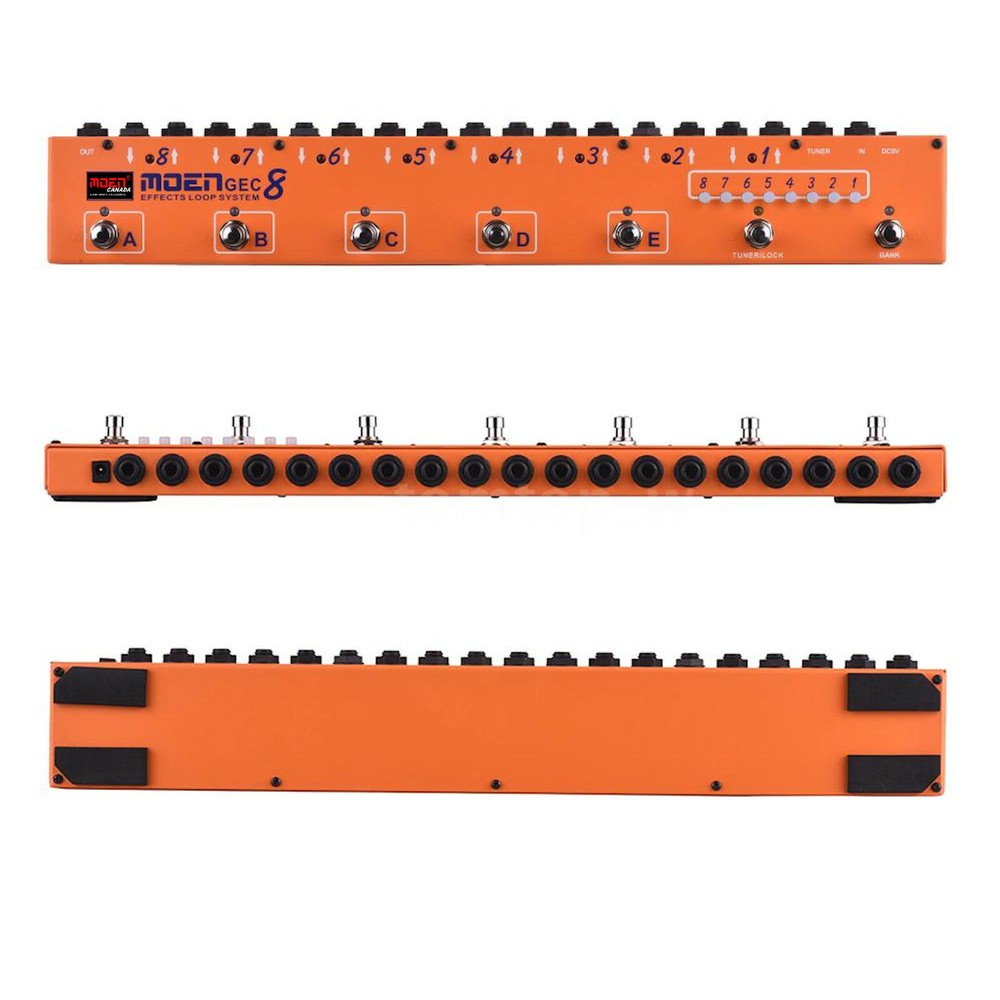 MOEN GEC8 OR Guitar Effect Pedal Commander Effect Loop System 8 Loops 10 Presets
