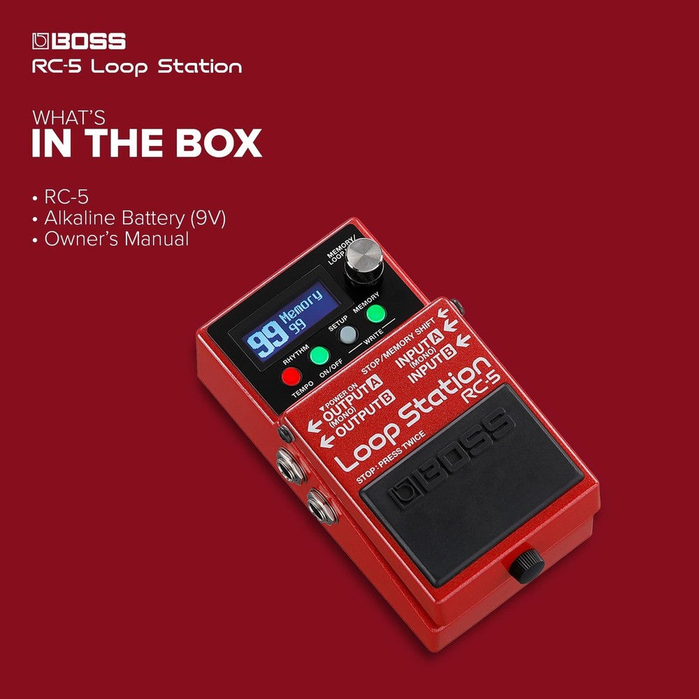 Boss RC-5 Loop Station Compact Phrase Recorder Pedal