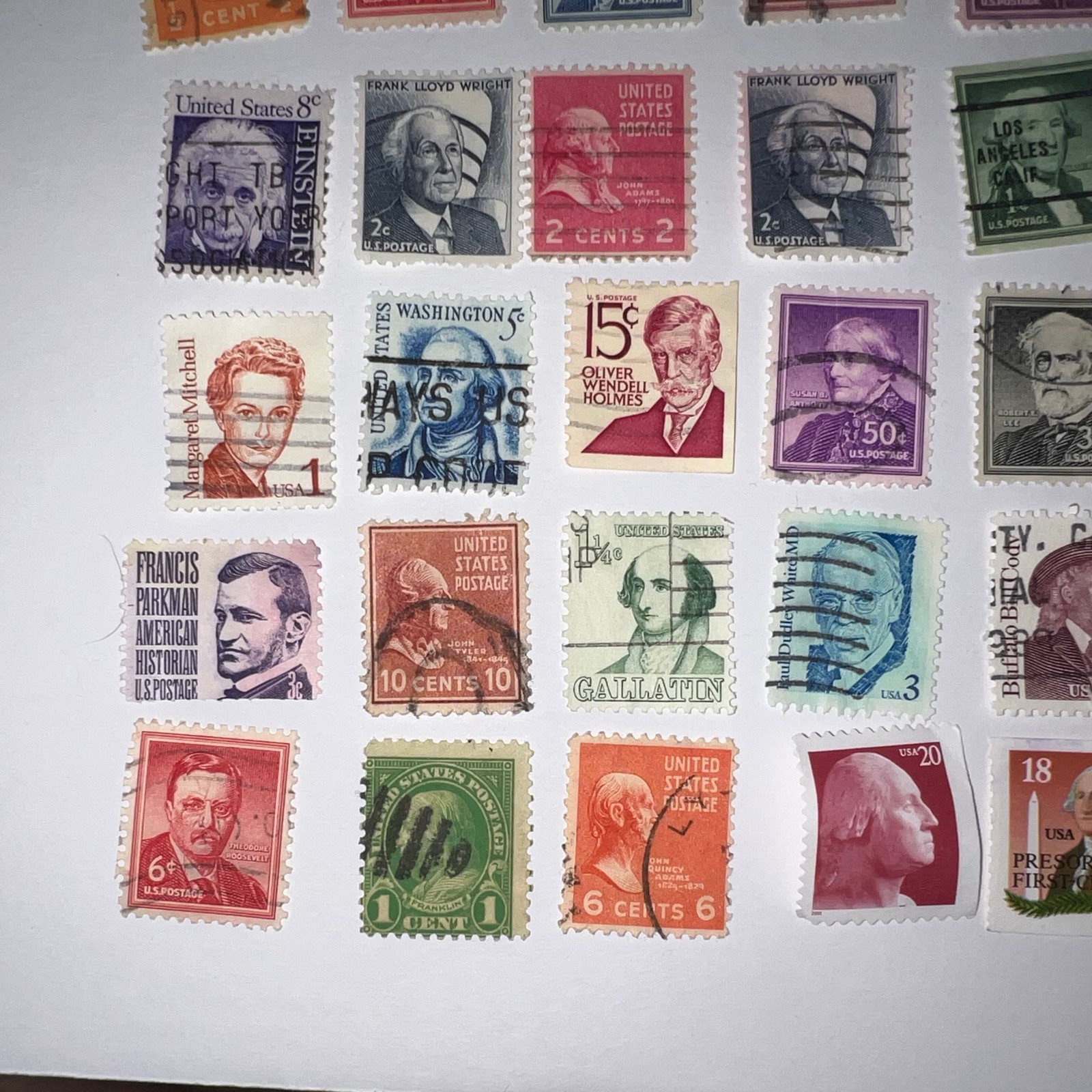 35 Different Vintage US Stamps People Presidents No Duplicates Lot