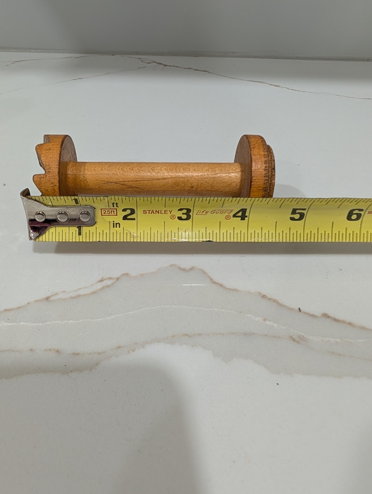 Vintage Set Of 3 Wooden Textile Bobbins Spools Industrial Sewing Primitive Decor