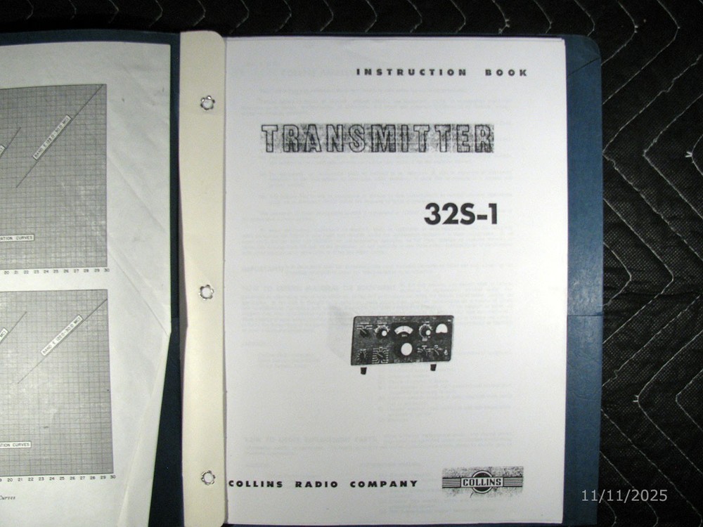 Reproduction Collins 32S-1 Transmitter Manual
