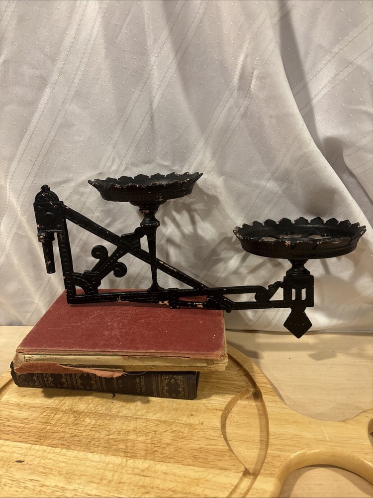 Antique Victorian Double Wall Cast Iron Sconce