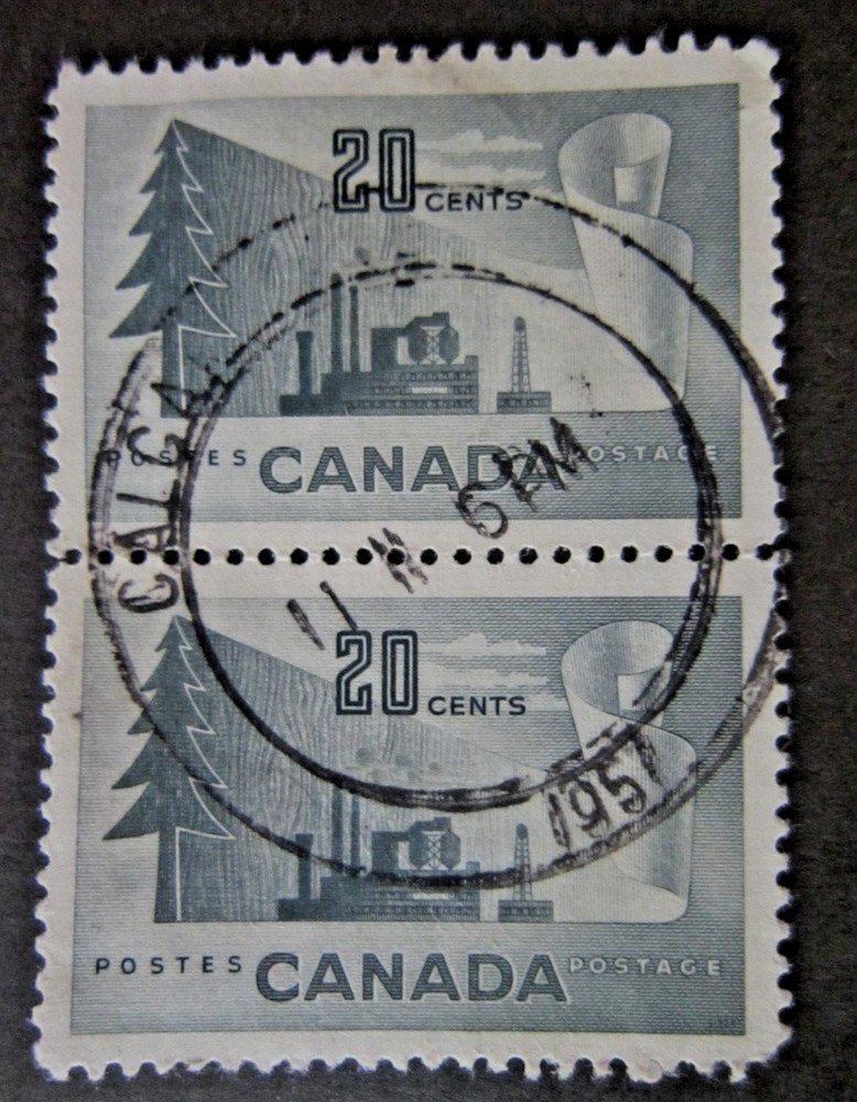 Canada #316 2 ring  CDS Cancel Calgary, AB {ebhs14}