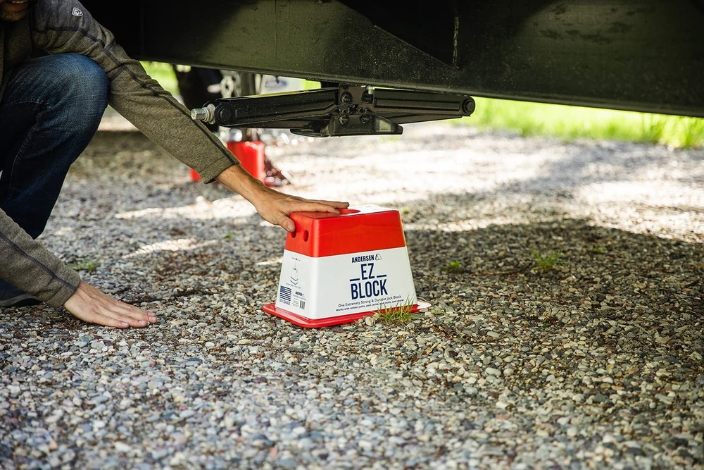 ANDERSEN HITCHES Single Trailer EZ Jack Block RV Leveling System Stabilizer Stan