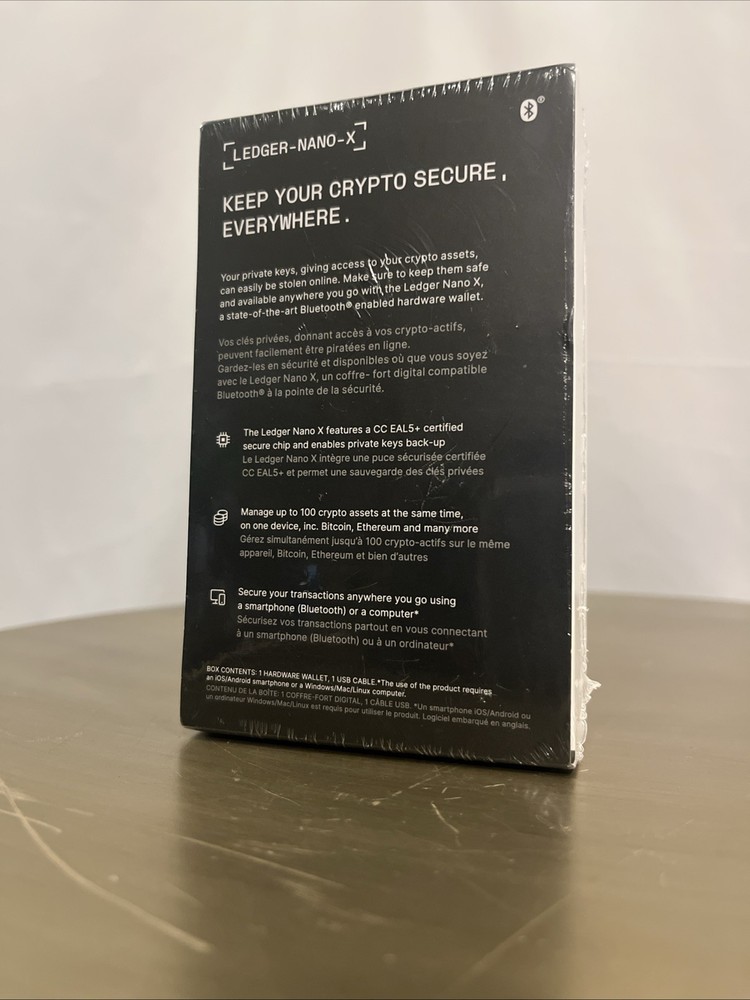 LEDGER-Nano-X Crypto Hardware Wallet Bluetooth (SEALED)