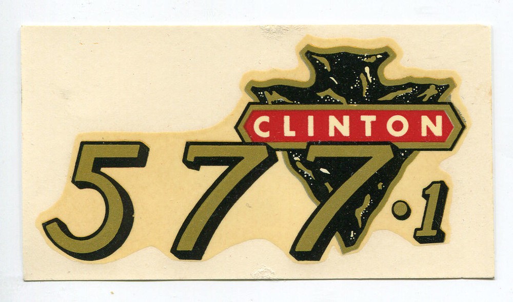Clinton Engine Chainsaw 577-1 Decal NOS