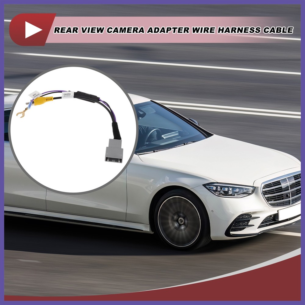 Rear View Camera Adapter Wire Harness Cable for Honda CRV 2013-2015 RCA 4 Pins