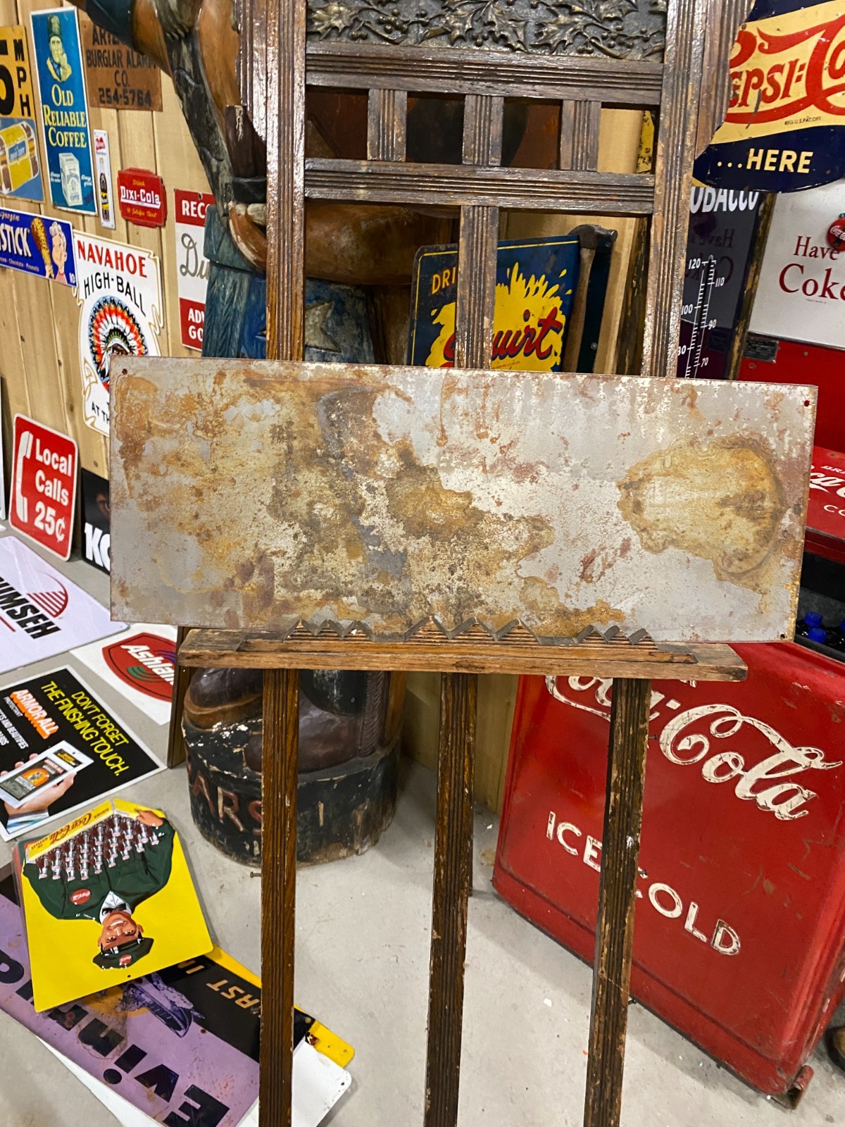 7UP SODA COLA Metal Sign 29 1/2" x 11" GAS OIL