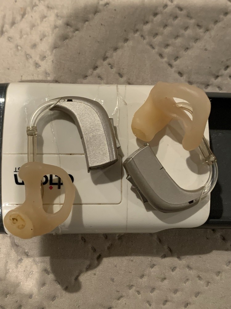 OTICON Acto Pro HEARING AIDS RIGHT/LEFT SET. W/CASE