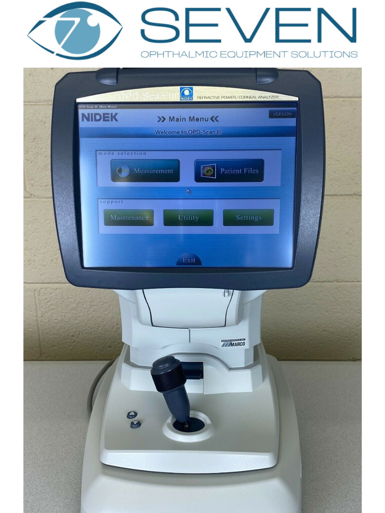 Nidek OPD-Scan III Refractive Power Corneal Analyzer