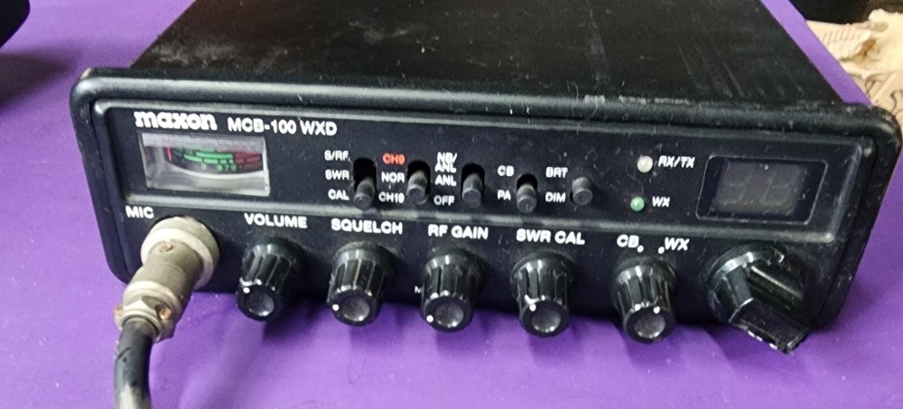 Maxon MCB-100 WXD Mobile CB Radio UNTESTED