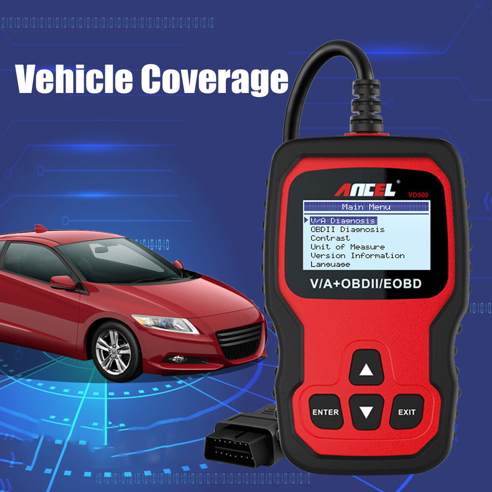 Ancel VD500 Car OBD2 Code Reader All System EPB ABS Oil Diagnostic Scanner Tool