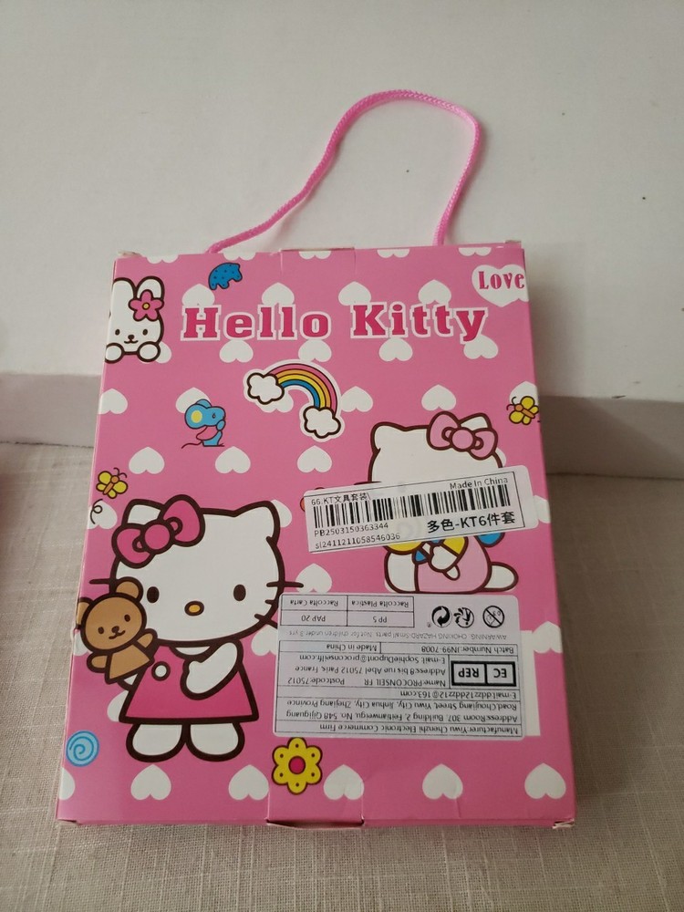 2 Hello Kitty Gift Sets School Supplies Ruler Pencil Sharpener NotePad Notebook