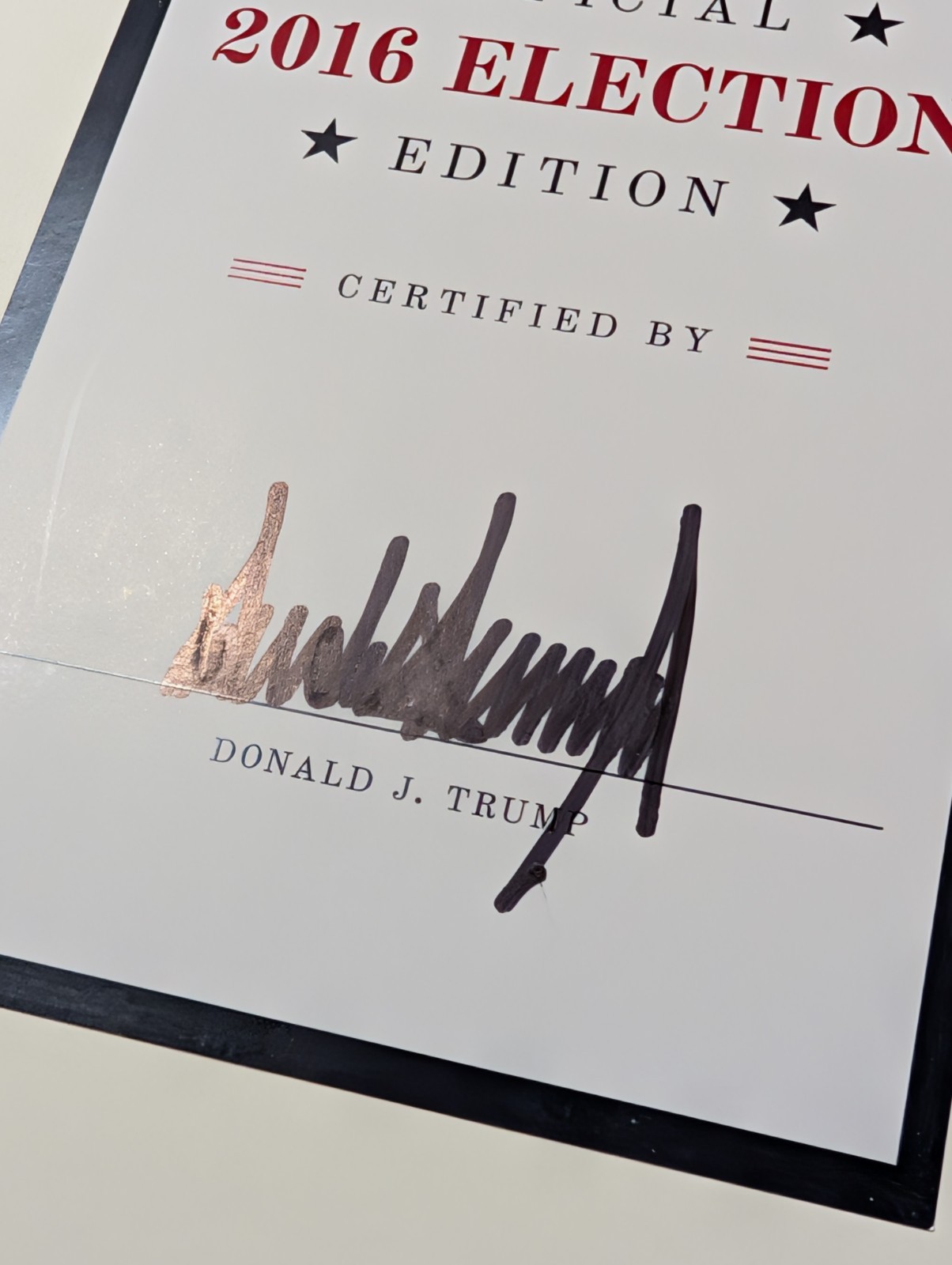 SIGNED Trump The Art Of The Deal Hardback Book Official 2016 Election Edition