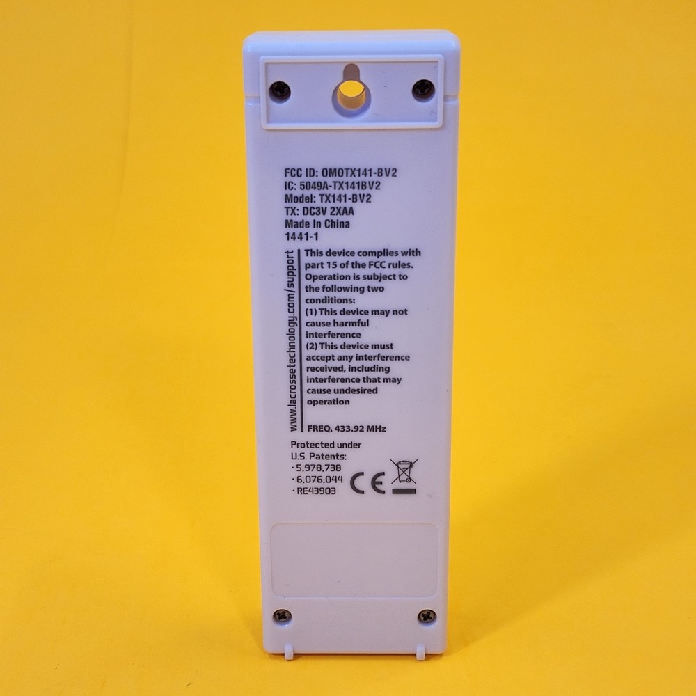 La Crosse Technology TX141TH-BV2 Remote Sensor Temperature Humidity Weather