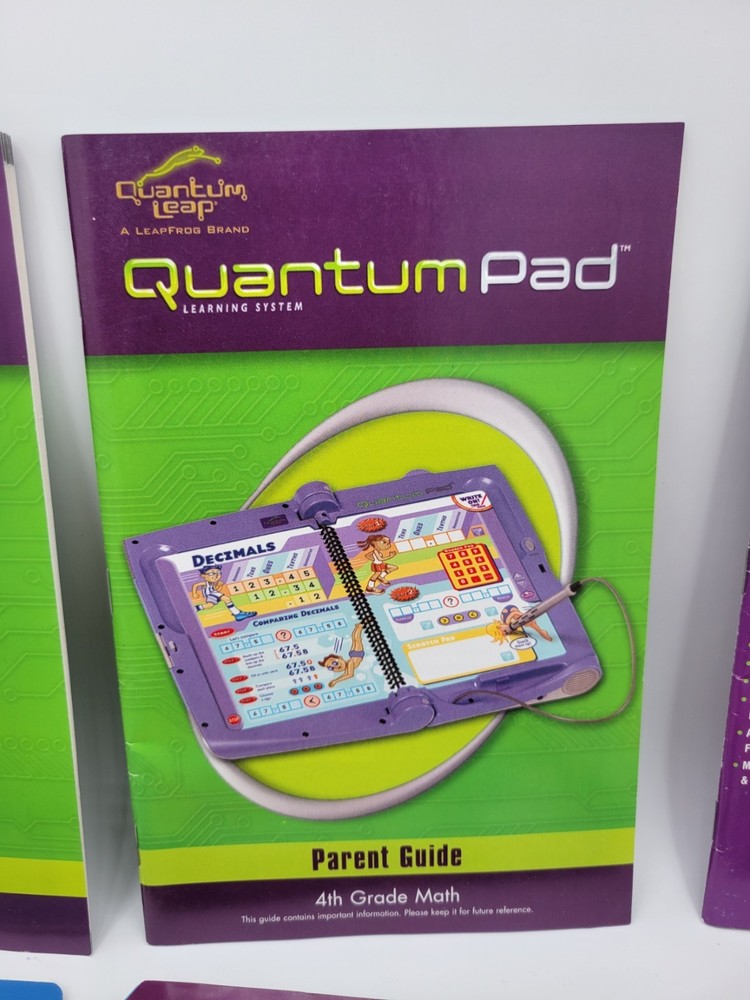 Quantum Leap Quantum Pad Learning System 3rd 4th 5th Grade Math Bundle Cartridge