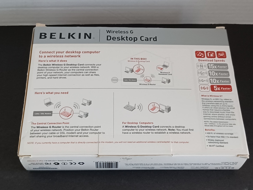 Belkin Wireless G Desktop Card