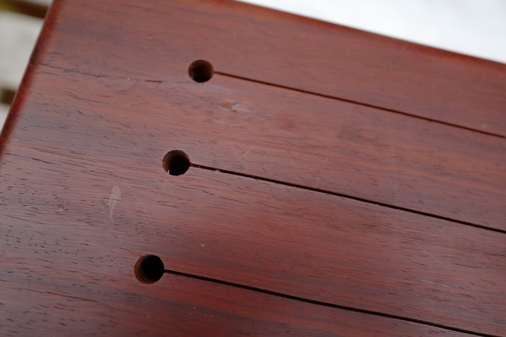 Handmade Rosewood drum / leather case