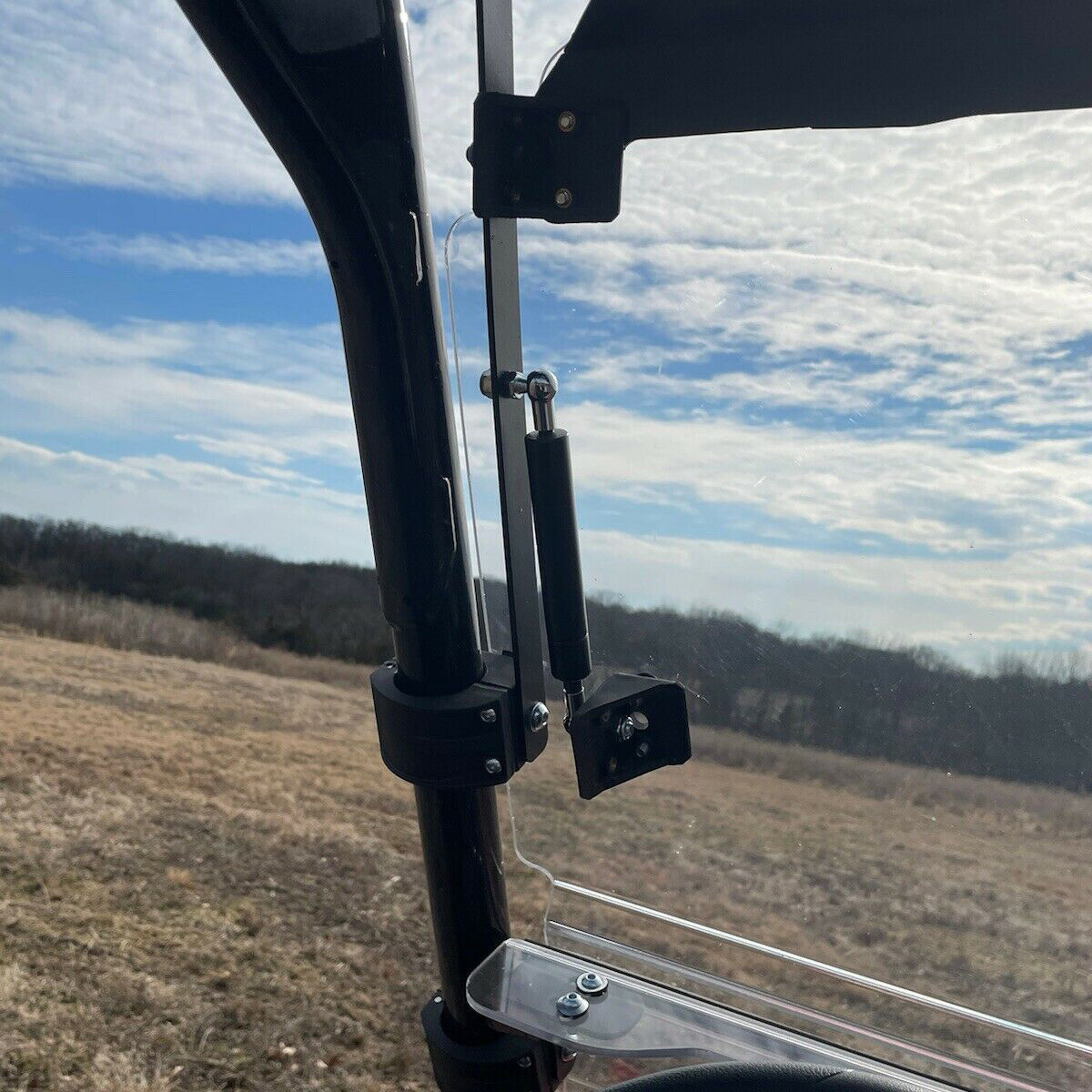 For Honda Pioneer 1000 / 1000-5 Clear Scratch Resistant Flip Windshield 2016-24