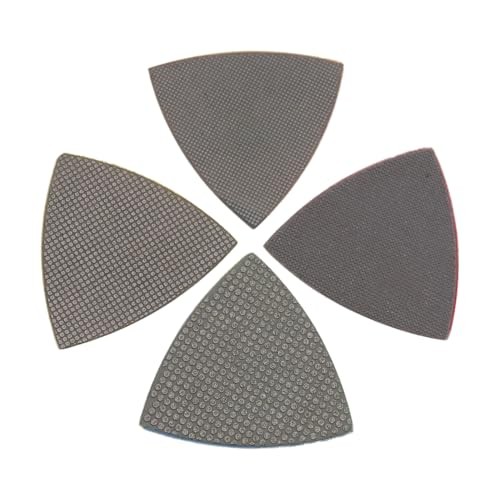 Triangular Diamond Polishing Pads for Corner Edge, Mixed Grit 60-400