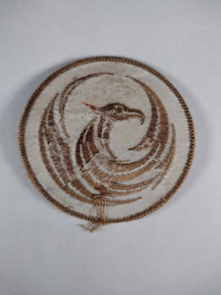 Tan Phoenix Bird Emblem Tactical Morale Patch Embroidered Patch