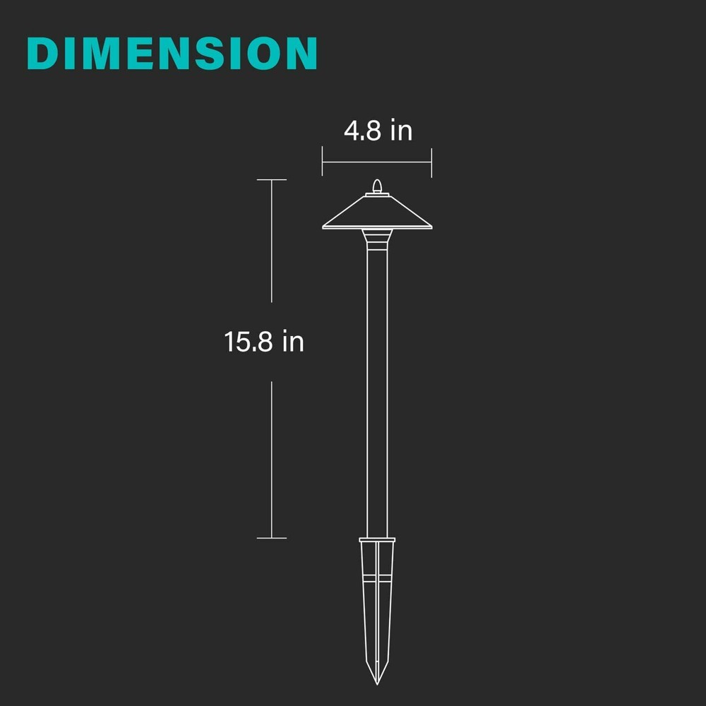 Pathway Light 6 Pack Low Voltage Halogen Outdoor Landscape Lighting Decor
