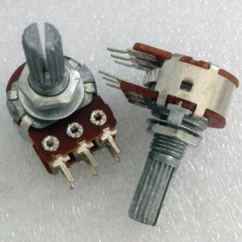 2x,    Linear B-50K Potentiometer Pot Panel Dual Step,w