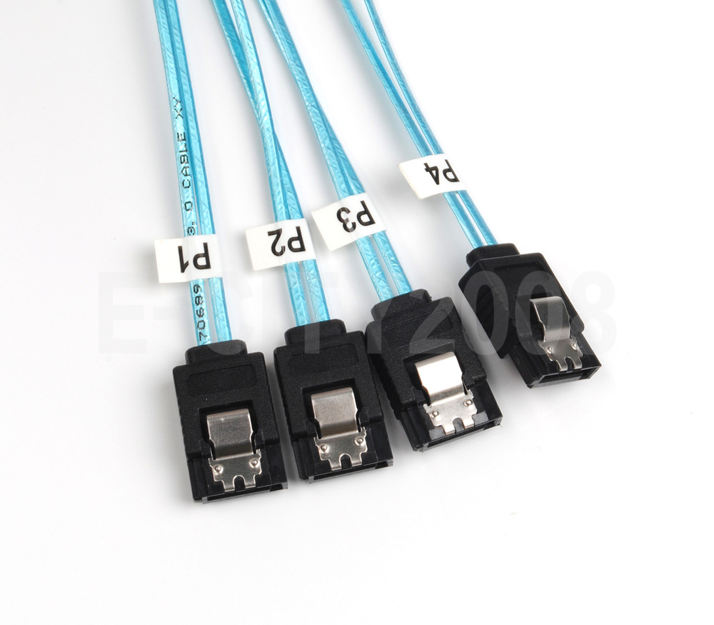 Mini SAS SFF-8643 to 4 SATA 7Pin Hard Disk 6Gbps Data Server Raid Cable 1M