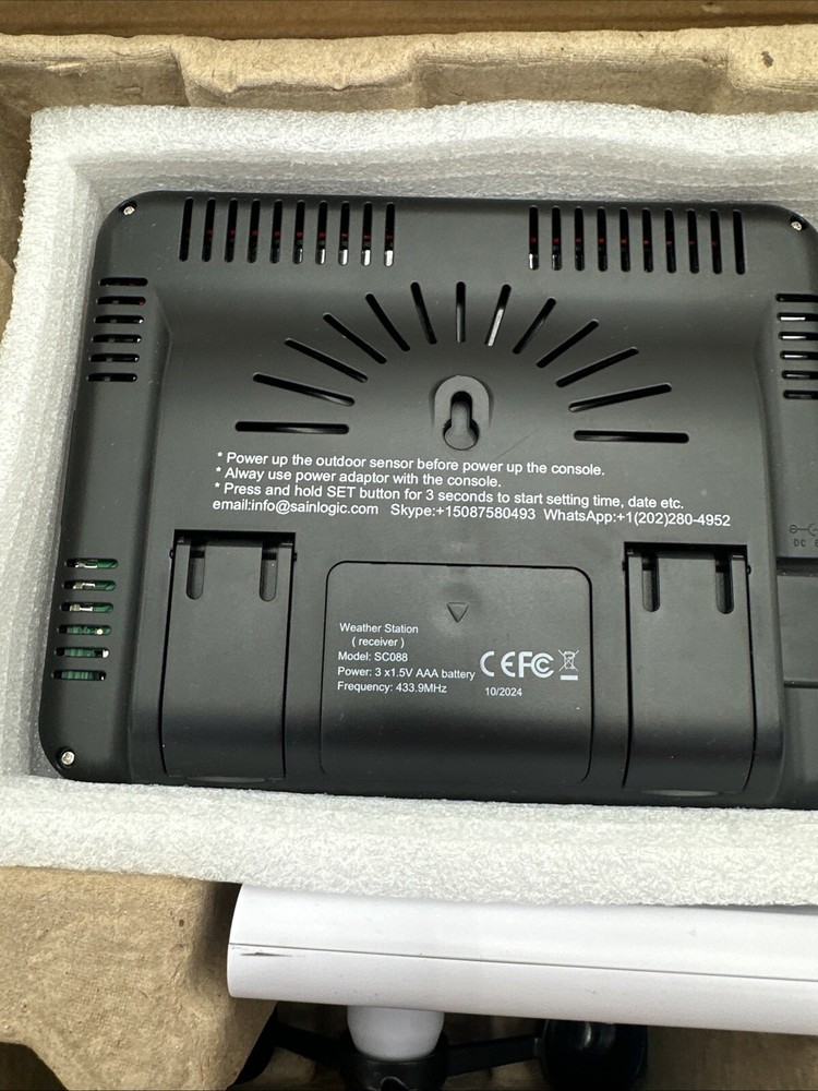Sainlogic SC088 Wireless Weather Station Open Box