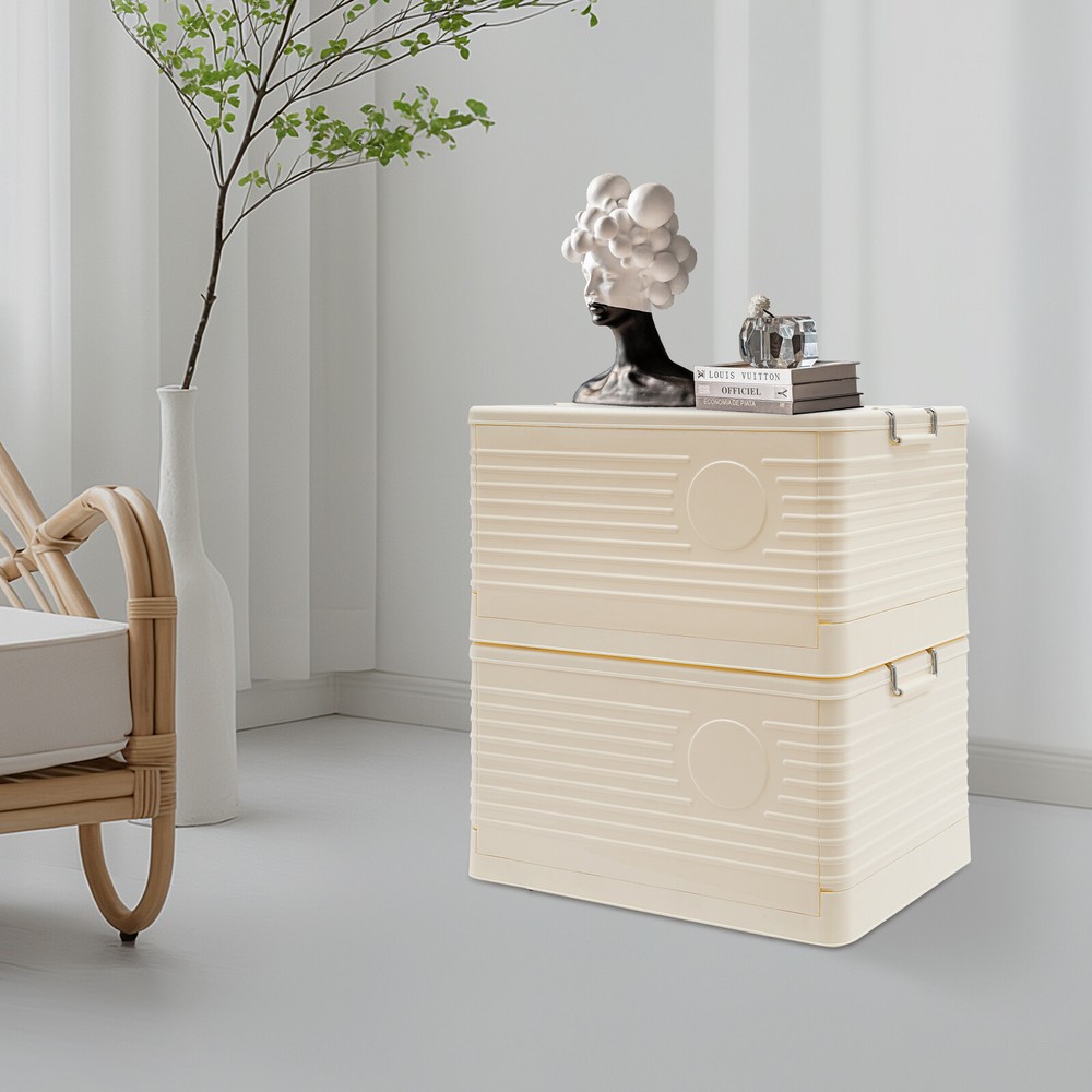 Foldable Storage Bins, Stackable Storage Bins, Storage Box for Home