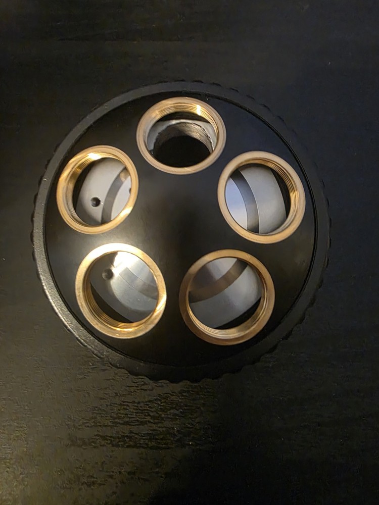 Olympus U-5RE-2 5 Position Microscope Objective Turret *new*