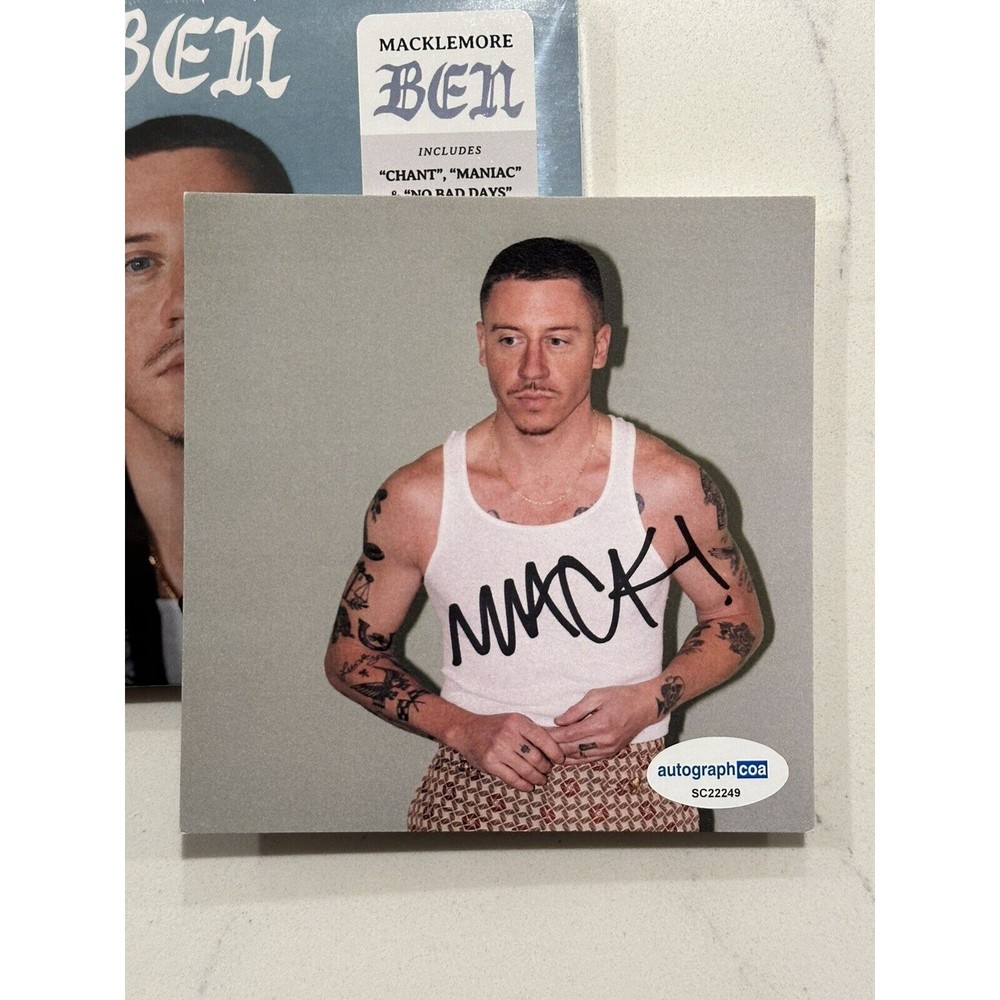 Macklemore Signed Autographed CD Ben ACOA Autographed COA Authenticated