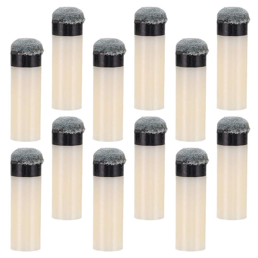 12 Pcs Pool Stick Tips Billiards Accessories Cue Replacement Kit
