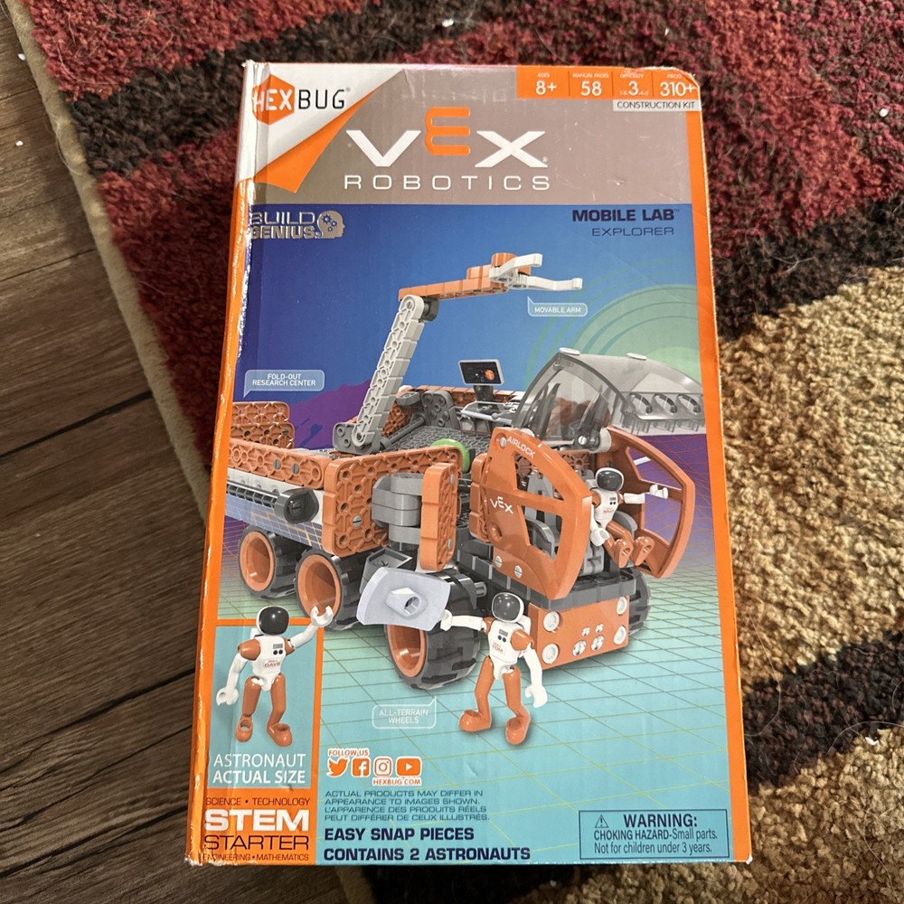 NEW Hexbug Vex Robotics Mobile Lab Explorer Set With Astronauts