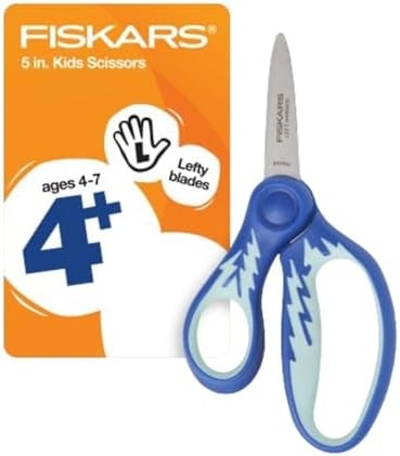 Fiskars Left Handed Kids Scissors 5 Inch