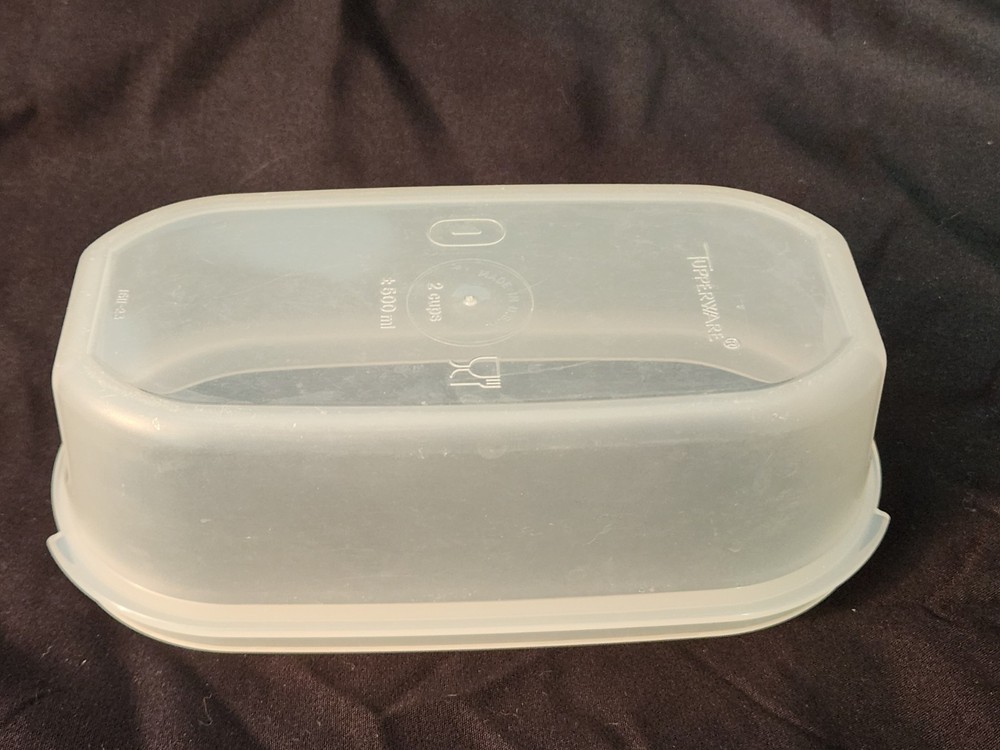 Frosted Clear Modular Mates 2 Cup Container Replacement Vintage Tupperware 1611
