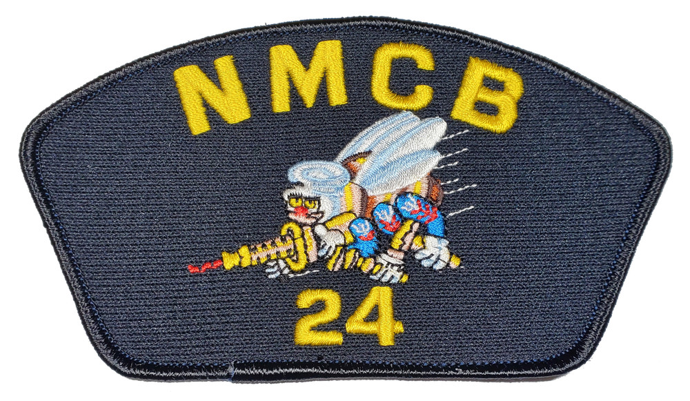 NMCB-24 Seabees Patch - Great Color - Veteran Owned Business