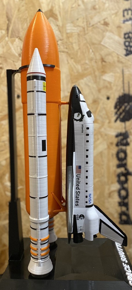 NASA Space Shuttle Full Launch Stack Model Assembled Display Rocket Model
