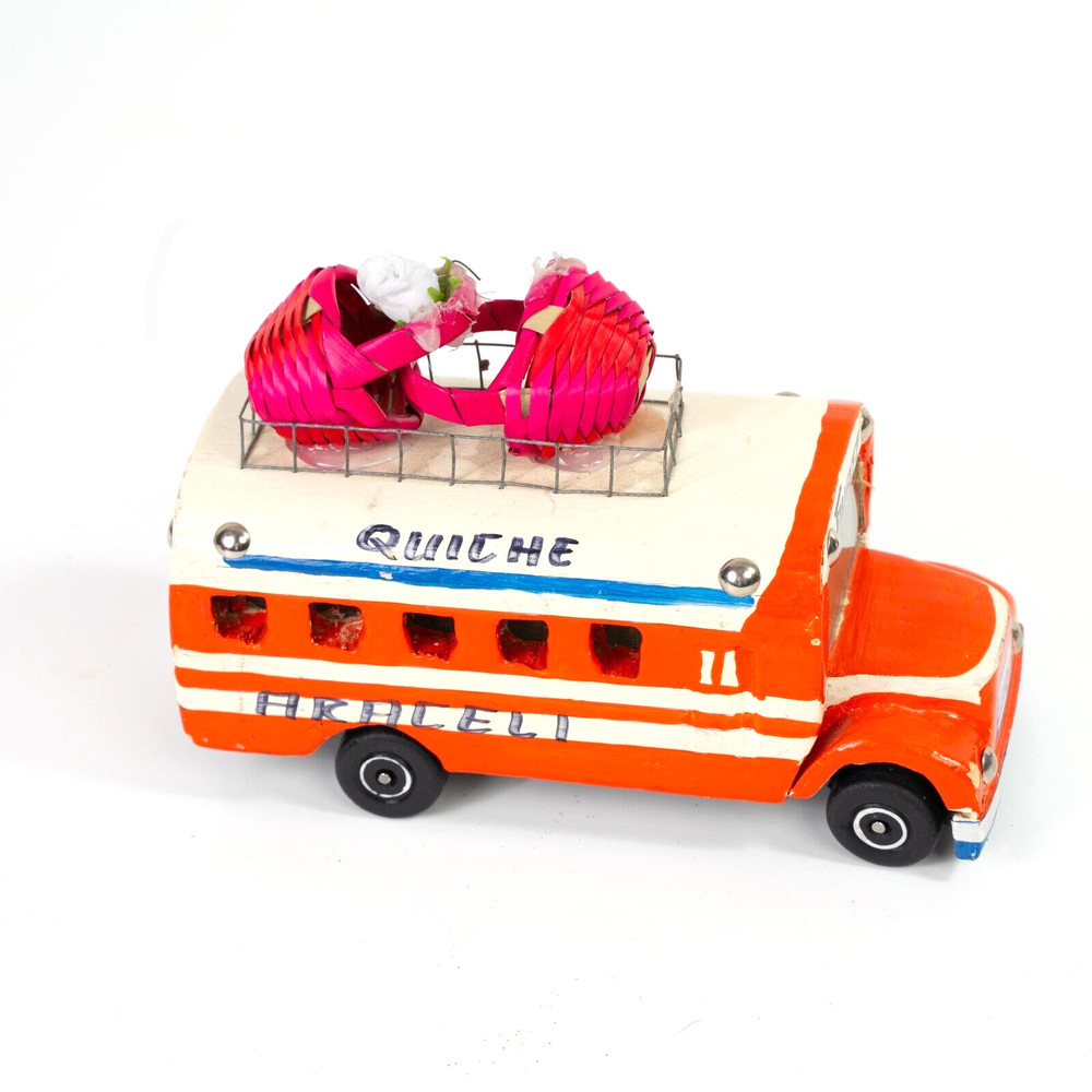 Handcrafted Guatemalan Chicken Bus Miniature 🇬🇹