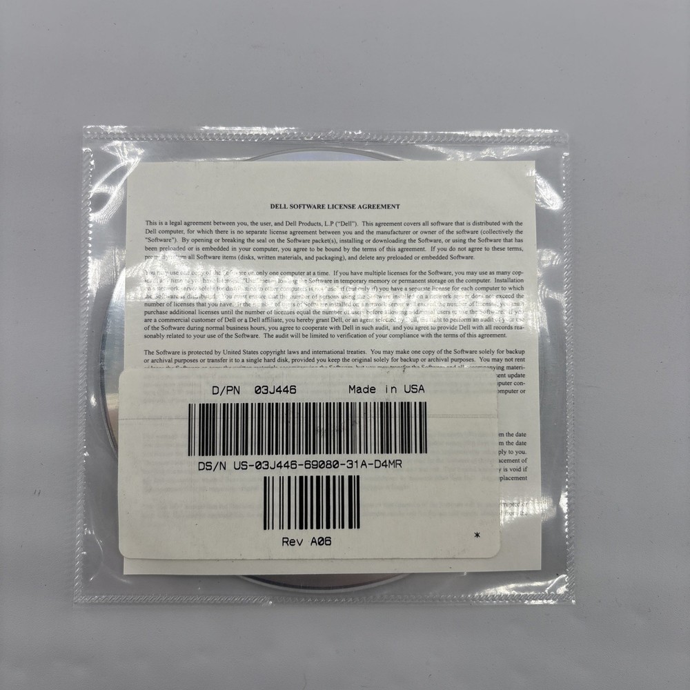 SEALED Dell Inspiron 2650 Drivers & Utilities Reinstall System Software CD 2002