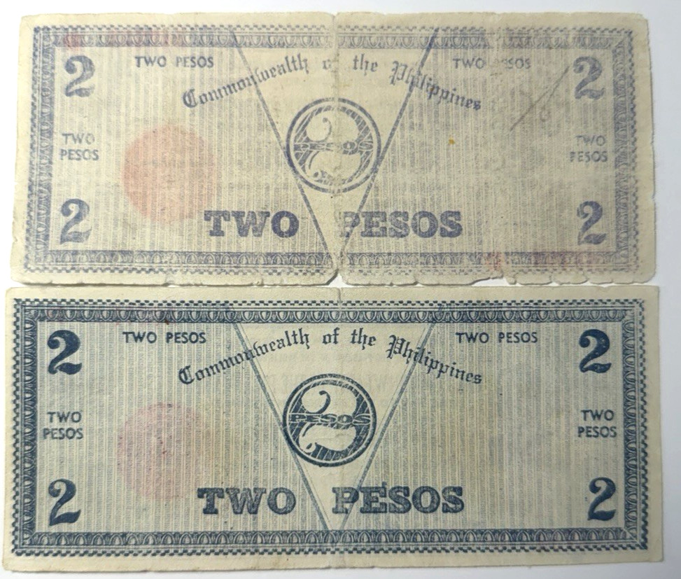 Philippines 2 Pesos 1942 Emergency Circulation Note