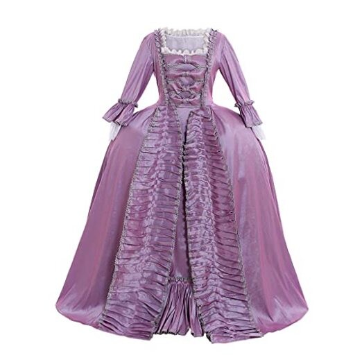 Women's Queen Marie Antoinette Rococo Ball Gown Gothic X-Large Purple