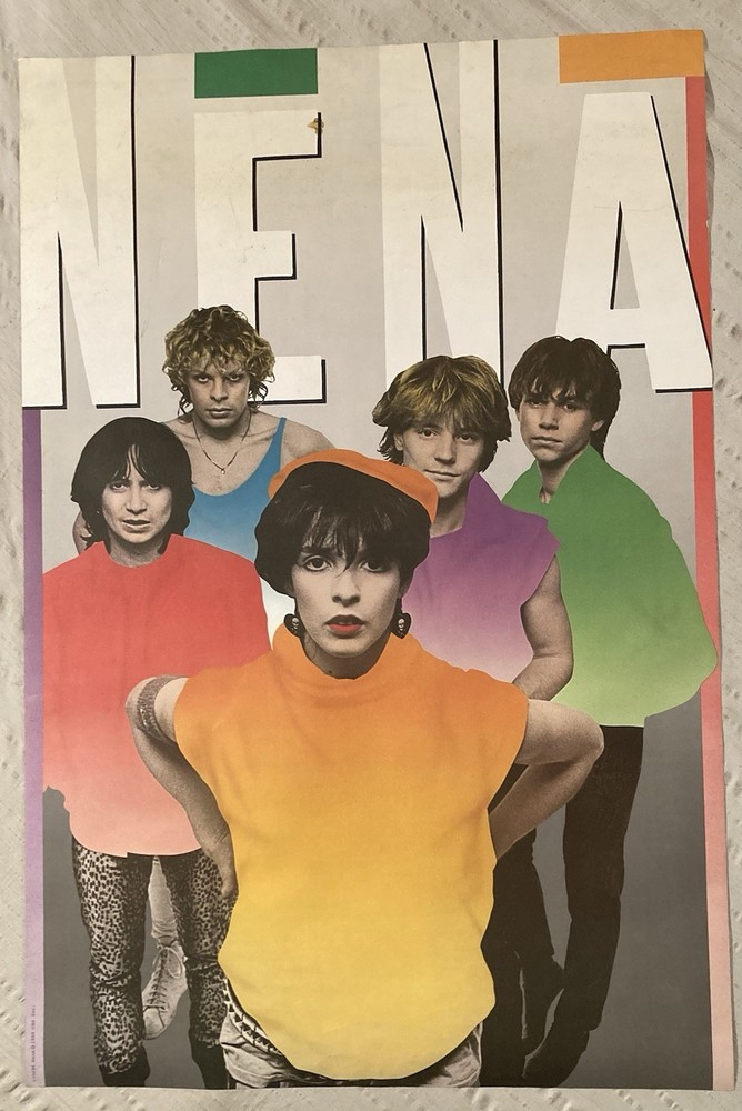 Nena 1984 Matte Promo Poster 99 Red Balloons CBS Records