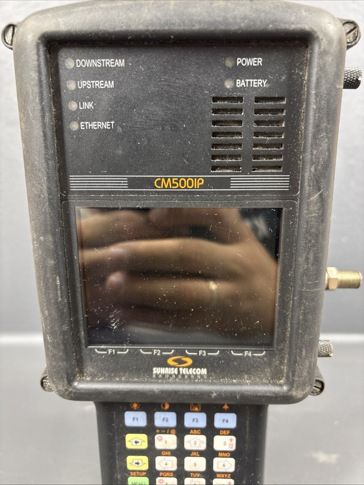 CM500IP SUNRISE TELECOM COAX CABLE TESTER & CABLE MODEM NETWORK ANALYZER