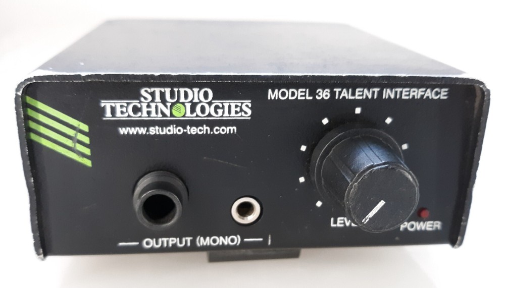 Studio Technologies Model 36 Talent Interface 5-Pin Headset NO AC *UNIT ONLY*
