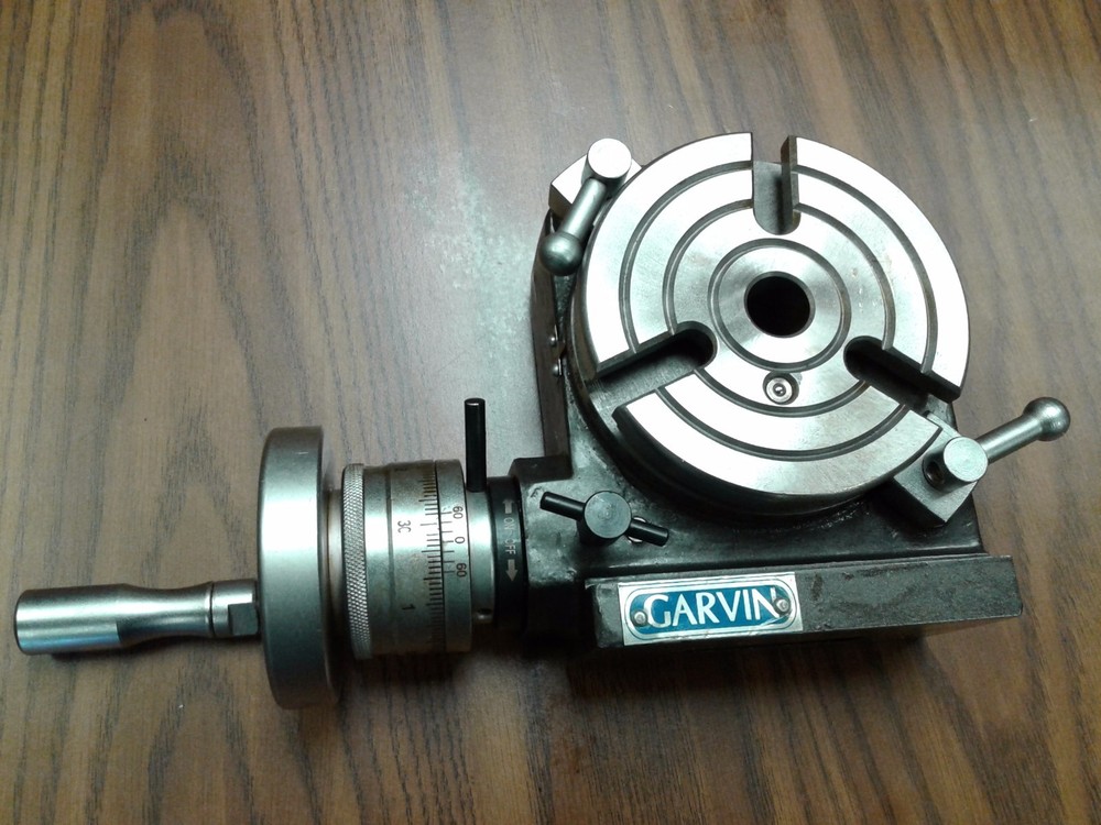4" HORIZONTAL & VERTICAL PRECISION ROTARY TABLE, Part#TSL100- NEW
