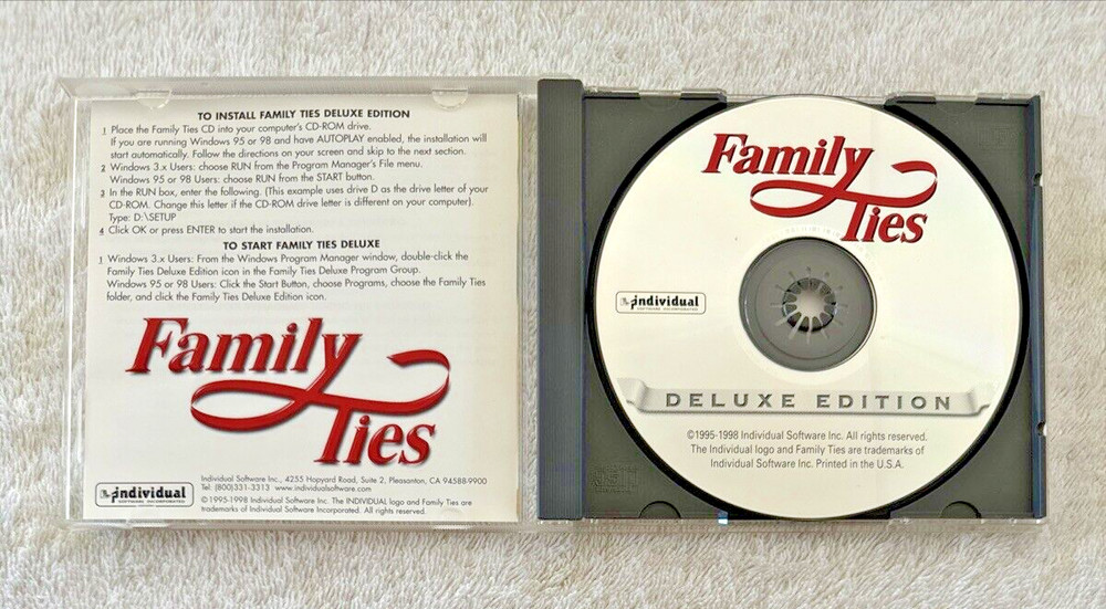 FAMILY TIES Deluxe Edition CD Version PC ML285