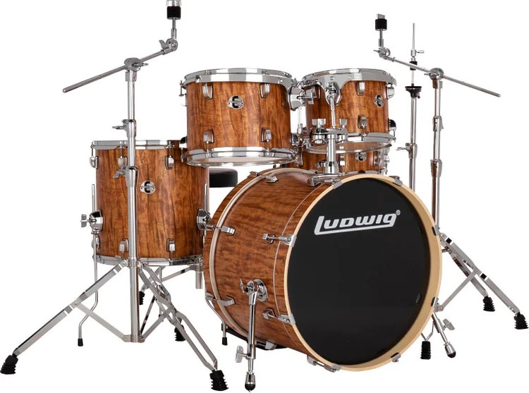 Ludwig Evolution 5-piece Drum Set with Hardware - Cherry